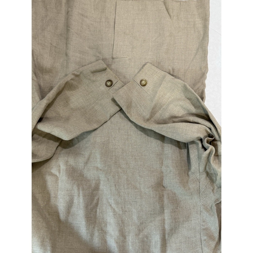 L.L. Bean Vtg ‎ blazer/coat Brushed Cotton Tan/Beige work/business 3/4 Sleeves - Picture 12 of 15
